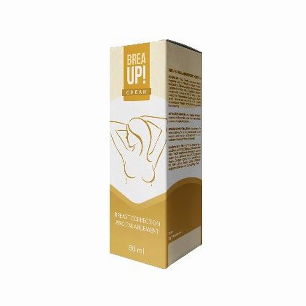 Brea Up kutija s kremom od 50 ml, zlatno-bijeli dizajn