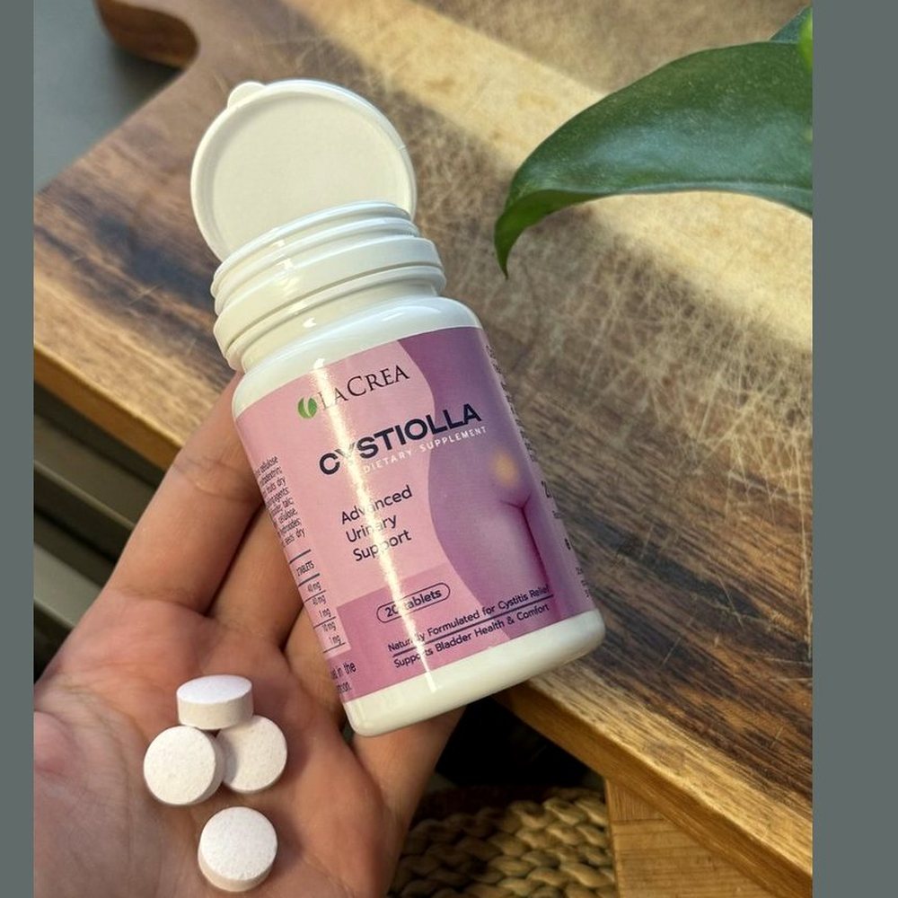 Cystiolla, LaCrea bočica i ljubičasta kutija s 20 tableta