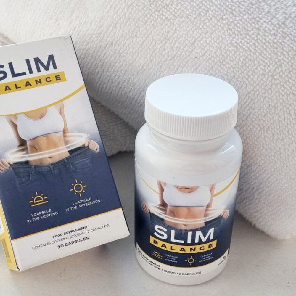 Slim Balance, plava bočica s 30 kapsula i kutija